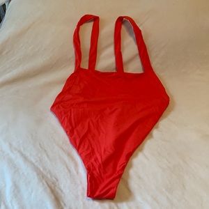 BILLABONG HOT PINK HIGH CUT HIP CUT OUT BACK BRAZILIAN